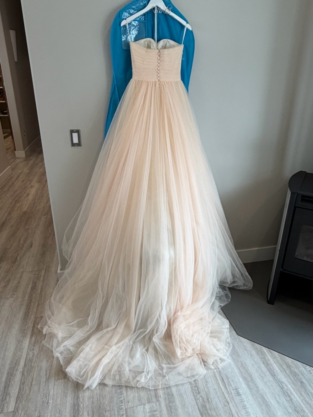 La Sposa wedding gown in pale peach 😍💕💕